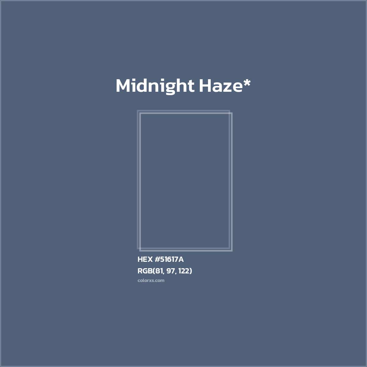 HEX #51617A Color Name, Color Code, Palettes, Similar Paints, Images