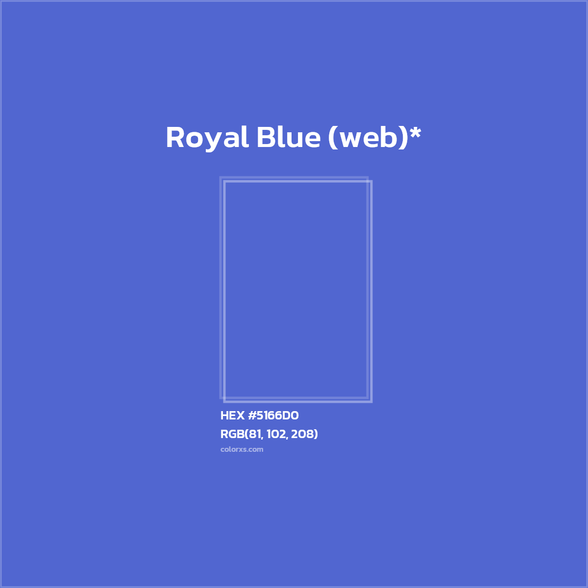 HEX #5166D0 Color Name, Color Code, Palettes, Similar Paints, Images