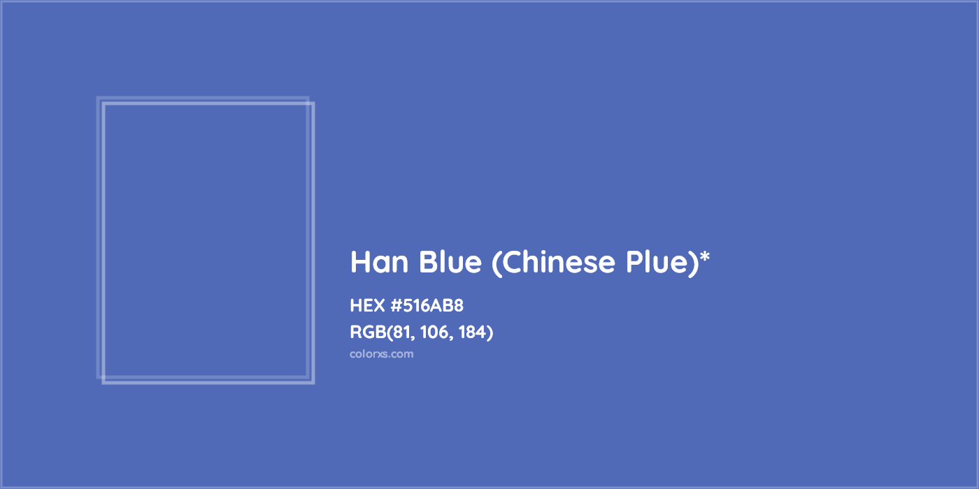 HEX #516AB8 Color Name, Color Code, Palettes, Similar Paints, Images