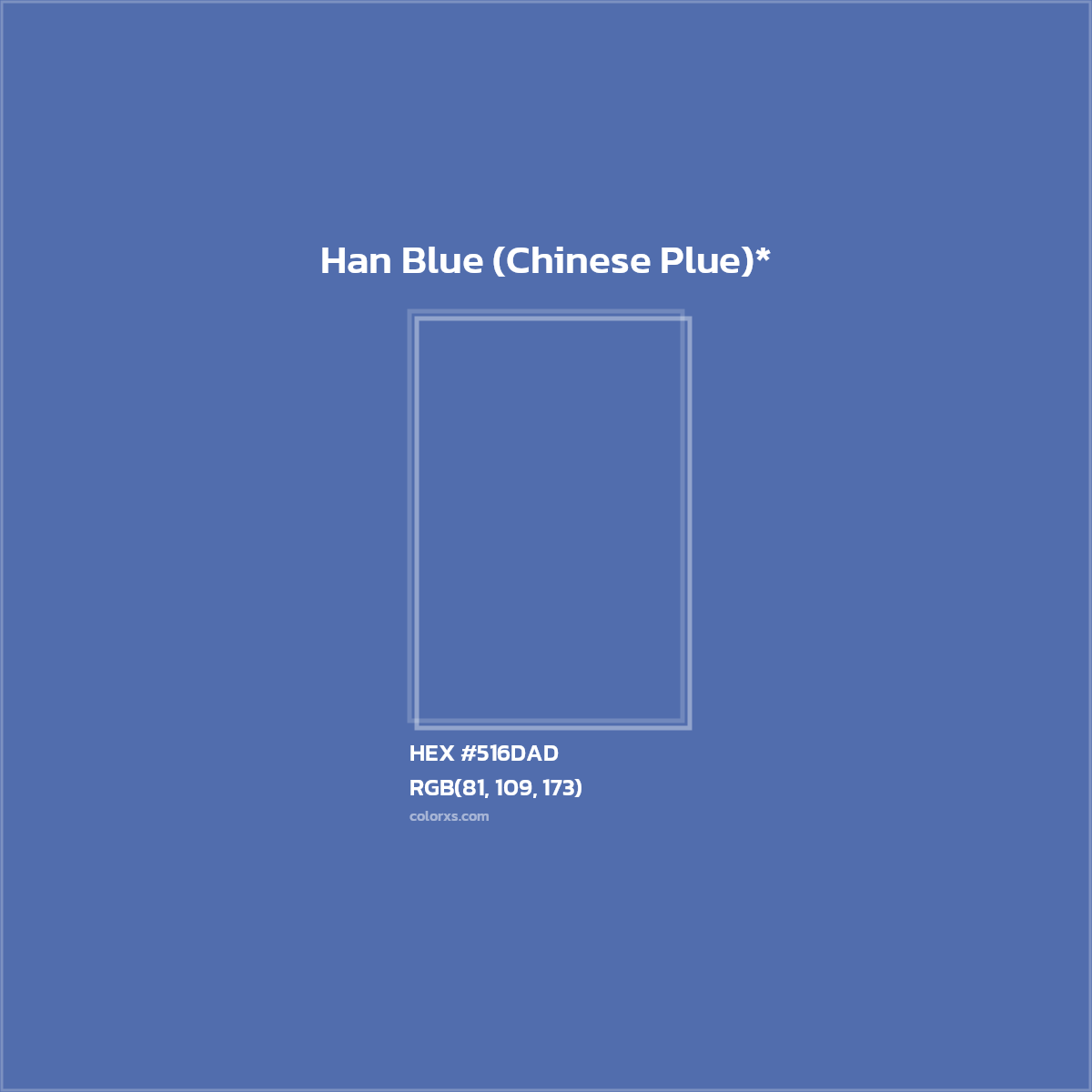 HEX #516DAD Color Name, Color Code, Palettes, Similar Paints, Images