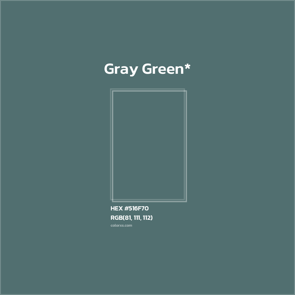 HEX #516F70 Color Name, Color Code, Palettes, Similar Paints, Images