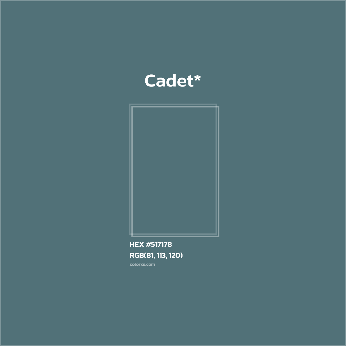 HEX #517178 Color Name, Color Code, Palettes, Similar Paints, Images