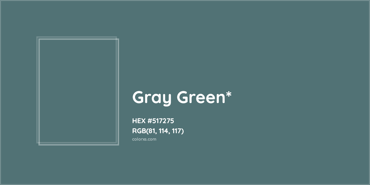 HEX #517275 Color Name, Color Code, Palettes, Similar Paints, Images