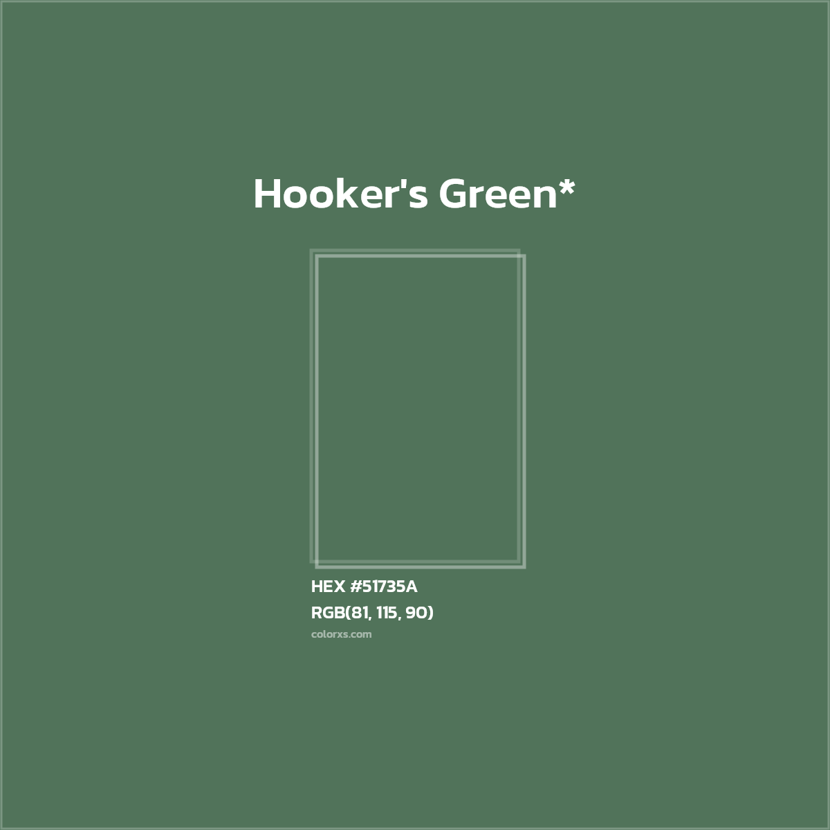 HEX #51735A Color Name, Color Code, Palettes, Similar Paints, Images