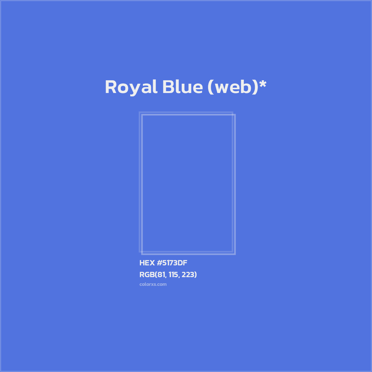 HEX #5173DF Color Name, Color Code, Palettes, Similar Paints, Images