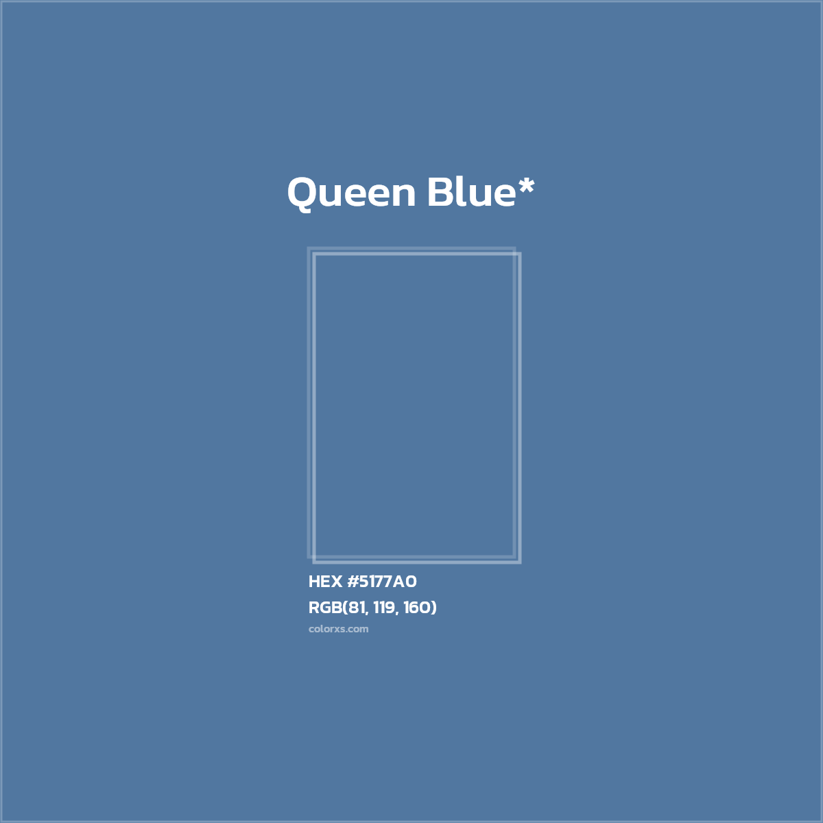 HEX #5177A0 Color Name, Color Code, Palettes, Similar Paints, Images