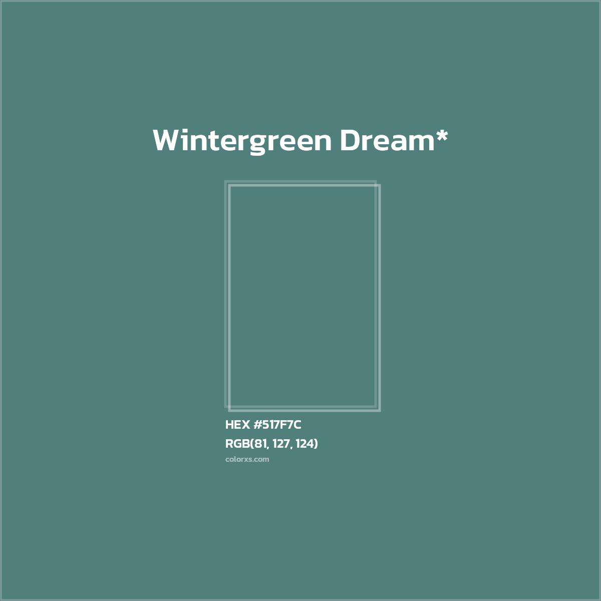 HEX #517F7C Color Name, Color Code, Palettes, Similar Paints, Images