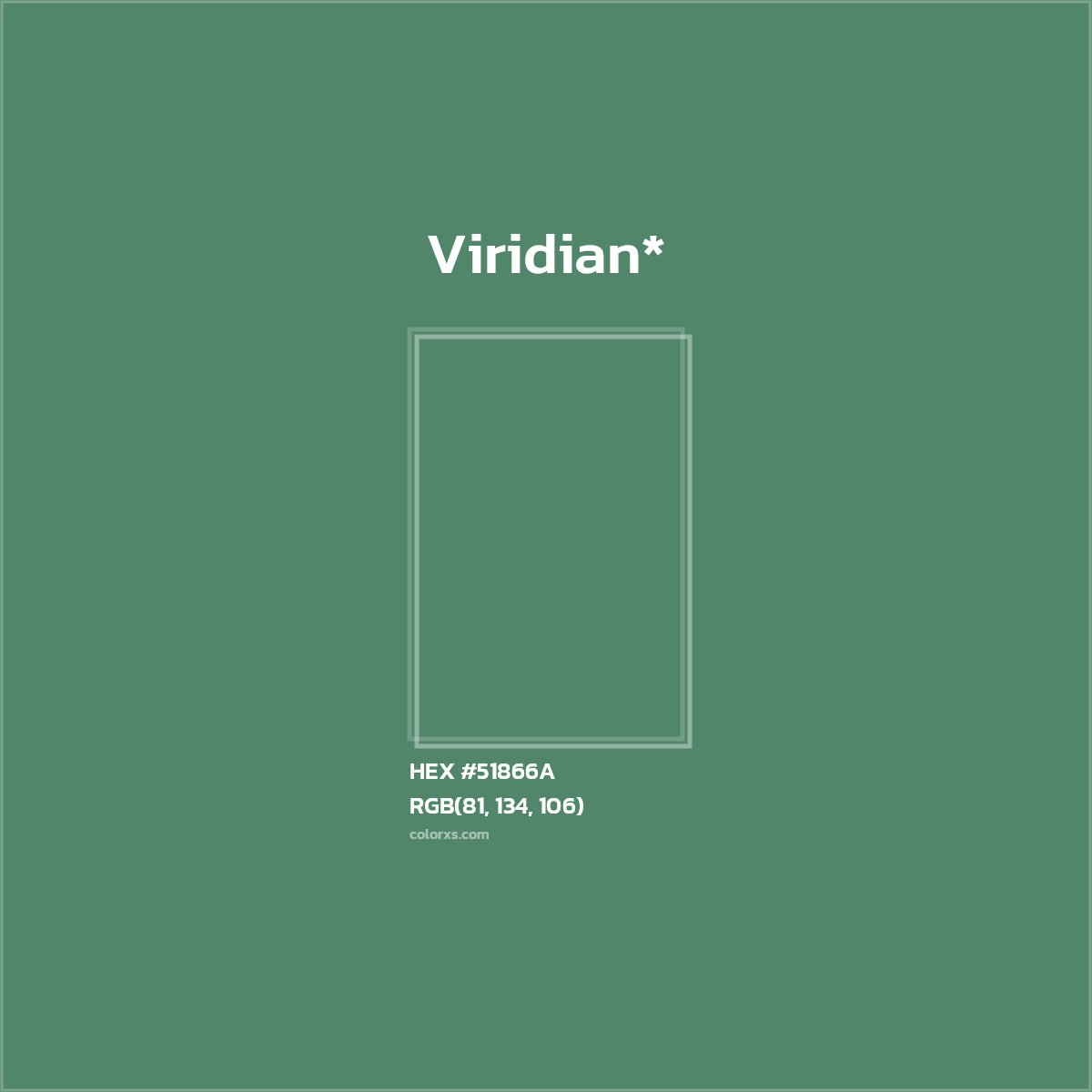 HEX #51866A Color Name, Color Code, Palettes, Similar Paints, Images