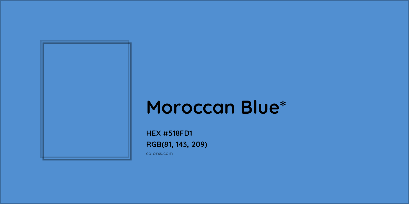 HEX #518FD1 Color Name, Color Code, Palettes, Similar Paints, Images