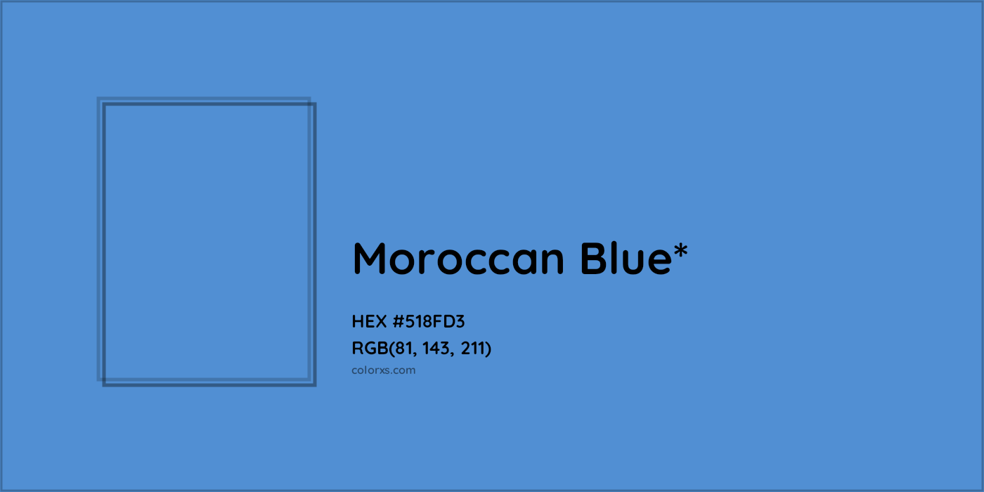 HEX #518FD3 Color Name, Color Code, Palettes, Similar Paints, Images