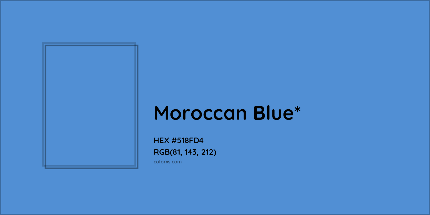 HEX #518FD4 Color Name, Color Code, Palettes, Similar Paints, Images