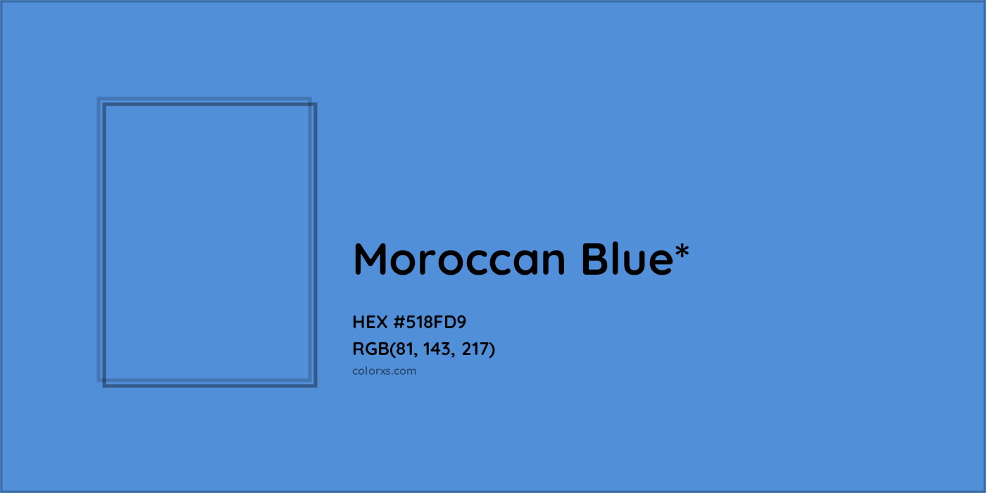 HEX #518FD9 Color Name, Color Code, Palettes, Similar Paints, Images