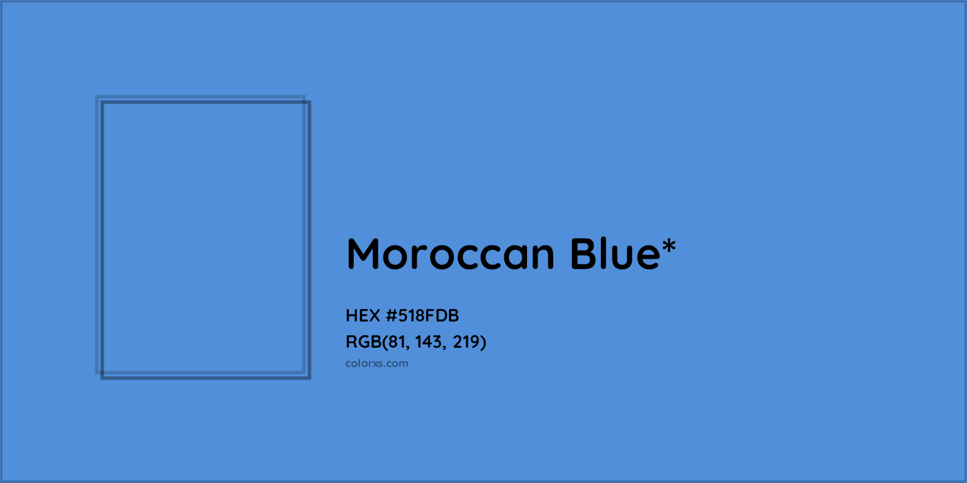 HEX #518FDB Color Name, Color Code, Palettes, Similar Paints, Images