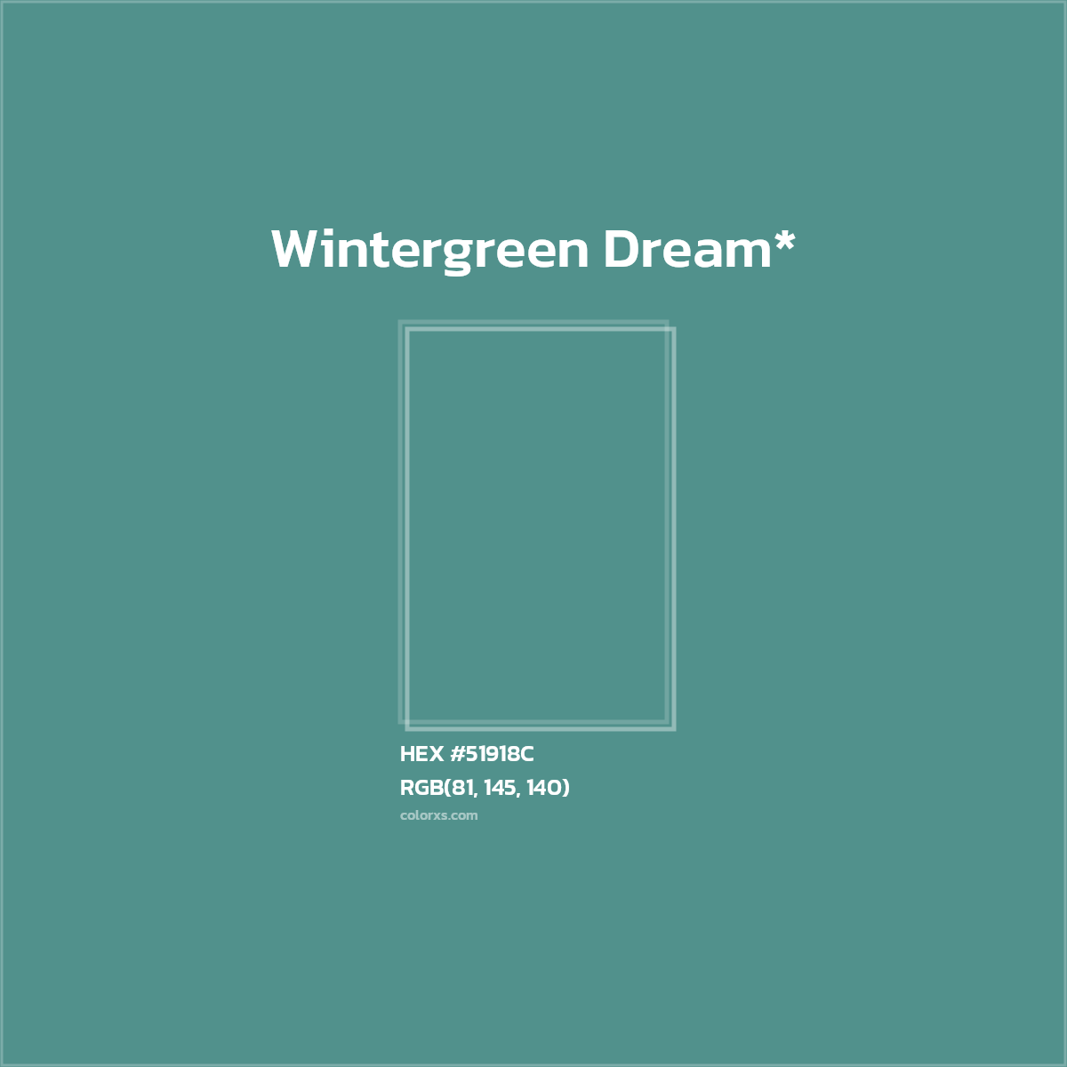 HEX #51918C Color Name, Color Code, Palettes, Similar Paints, Images