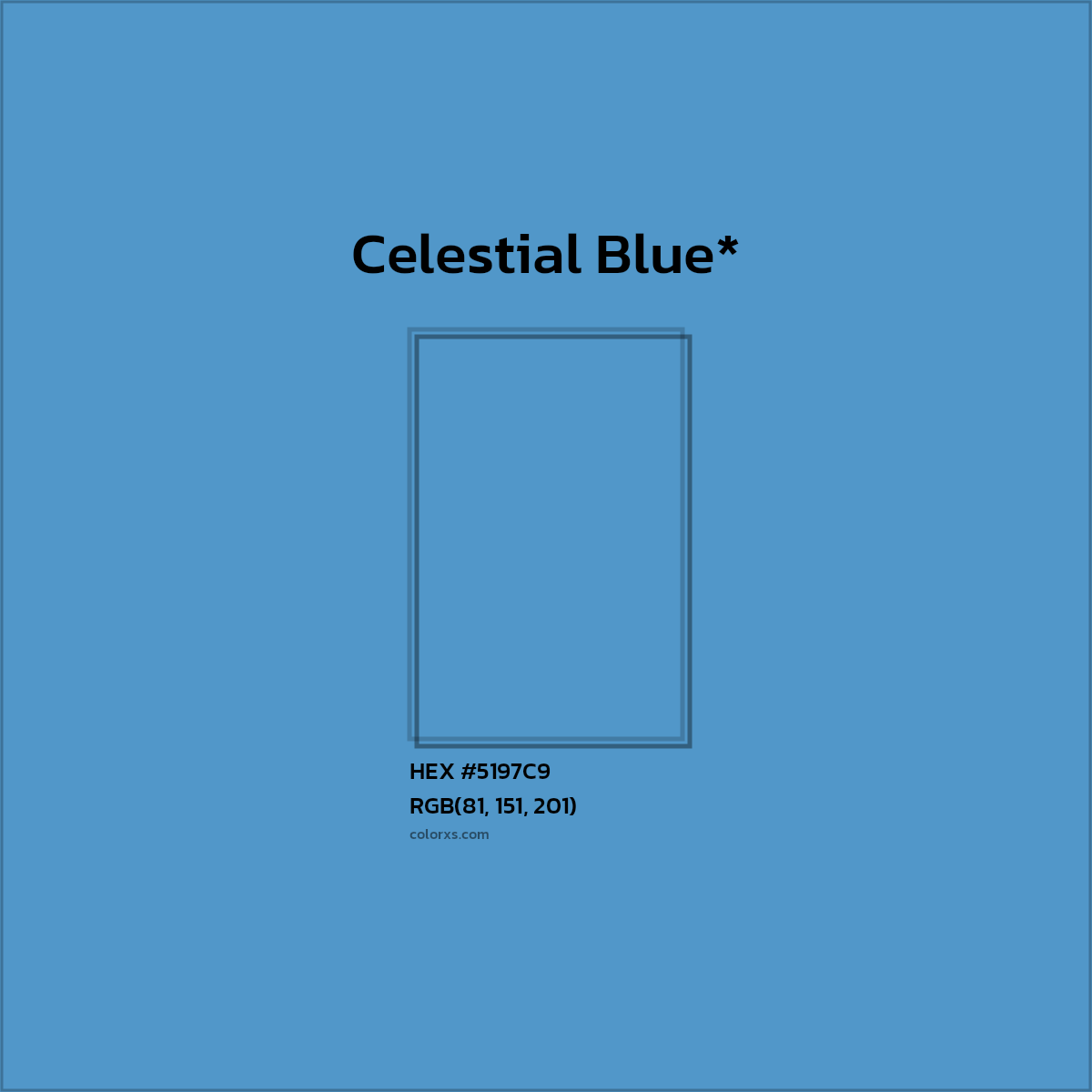 HEX #5197C9 Color Name, Color Code, Palettes, Similar Paints, Images