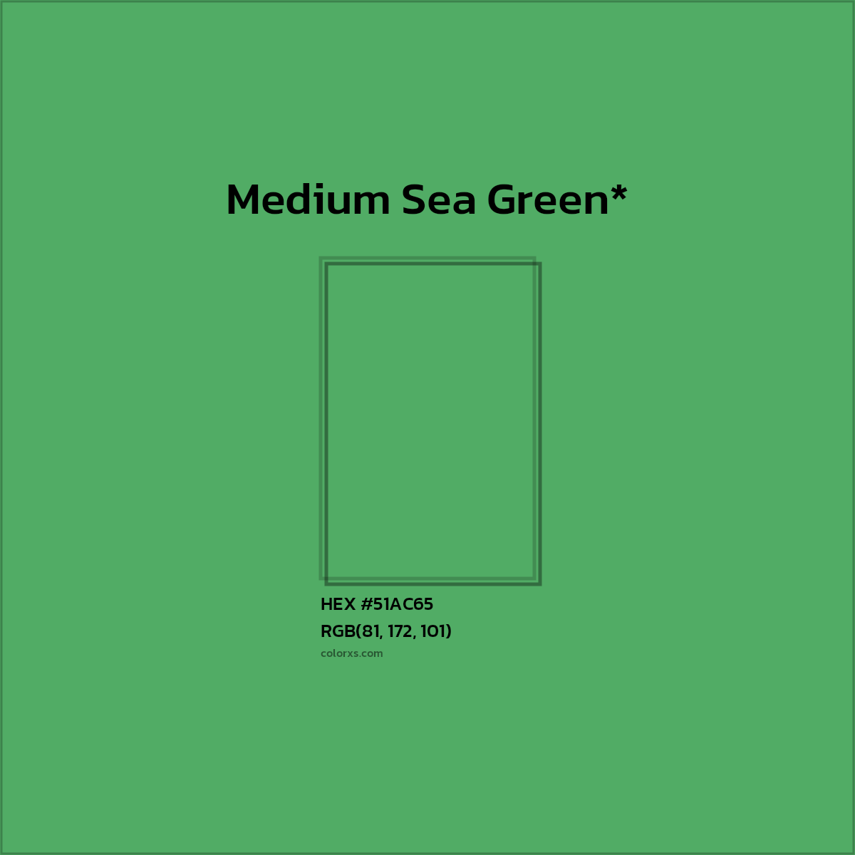 HEX #51AC65 Color Name, Color Code, Palettes, Similar Paints, Images