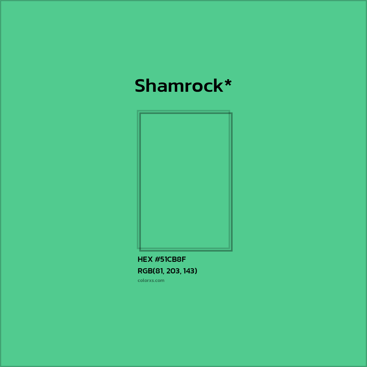 HEX #51CB8F Color Name, Color Code, Palettes, Similar Paints, Images