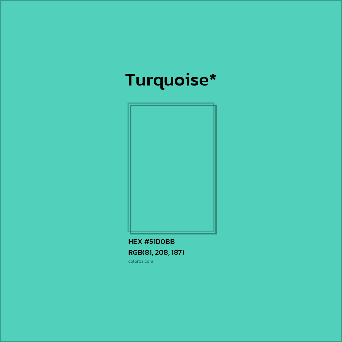 HEX #51D0BB Color Name, Color Code, Palettes, Similar Paints, Images