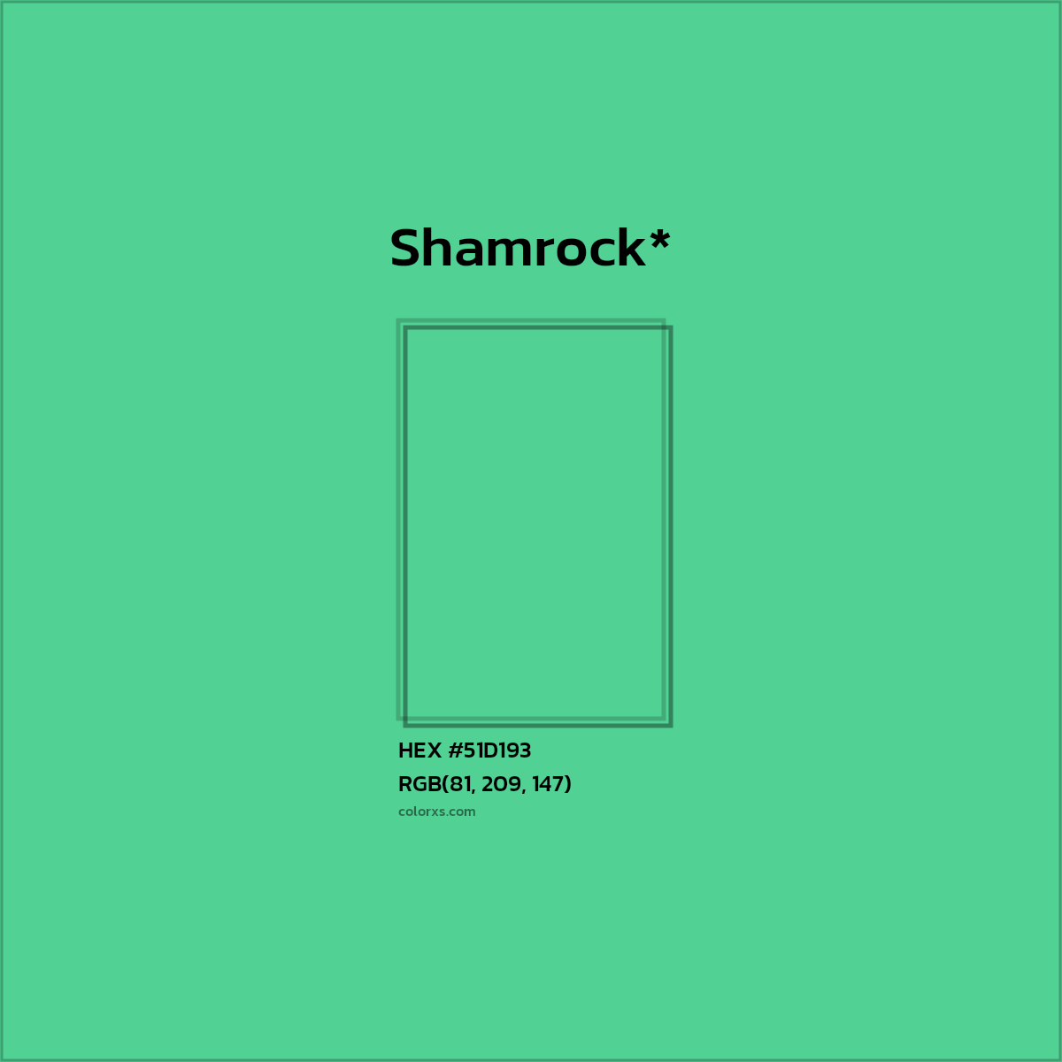 HEX #51D193 Color Name, Color Code, Palettes, Similar Paints, Images