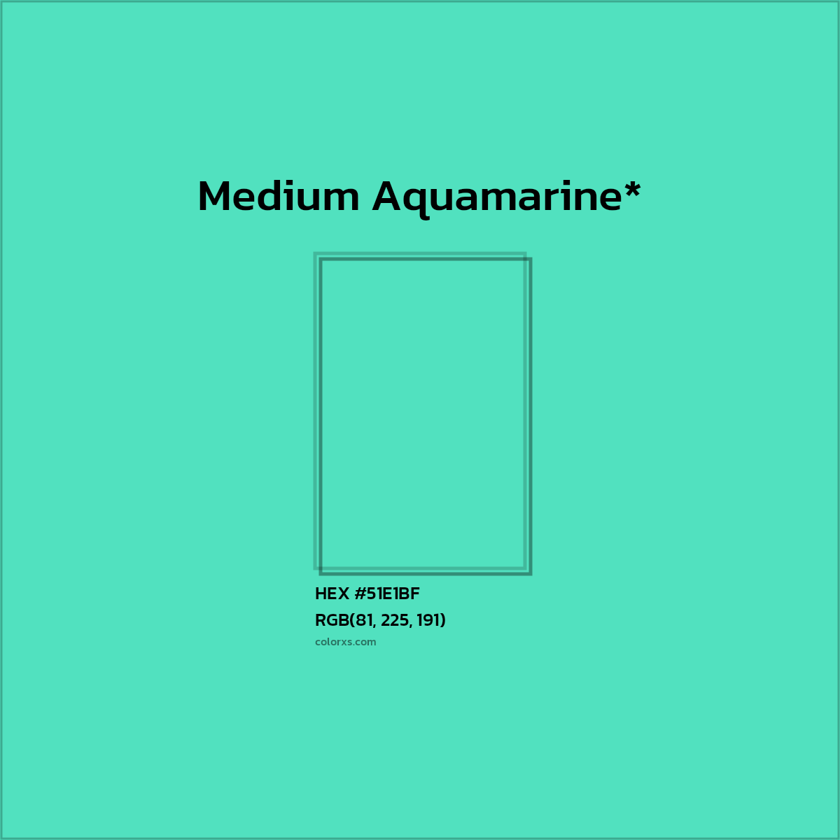 HEX #51E1BF Color Name, Color Code, Palettes, Similar Paints, Images