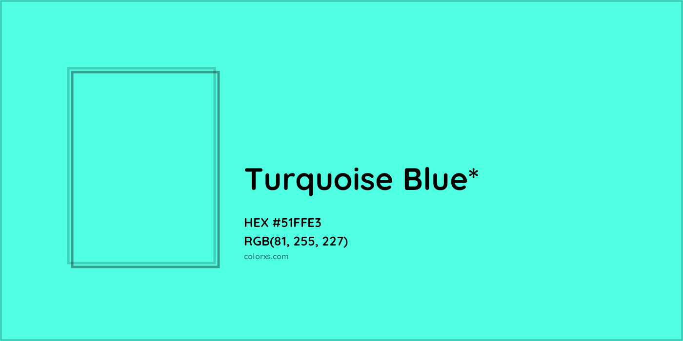 HEX #51FFE3 Color Name, Color Code, Palettes, Similar Paints, Images