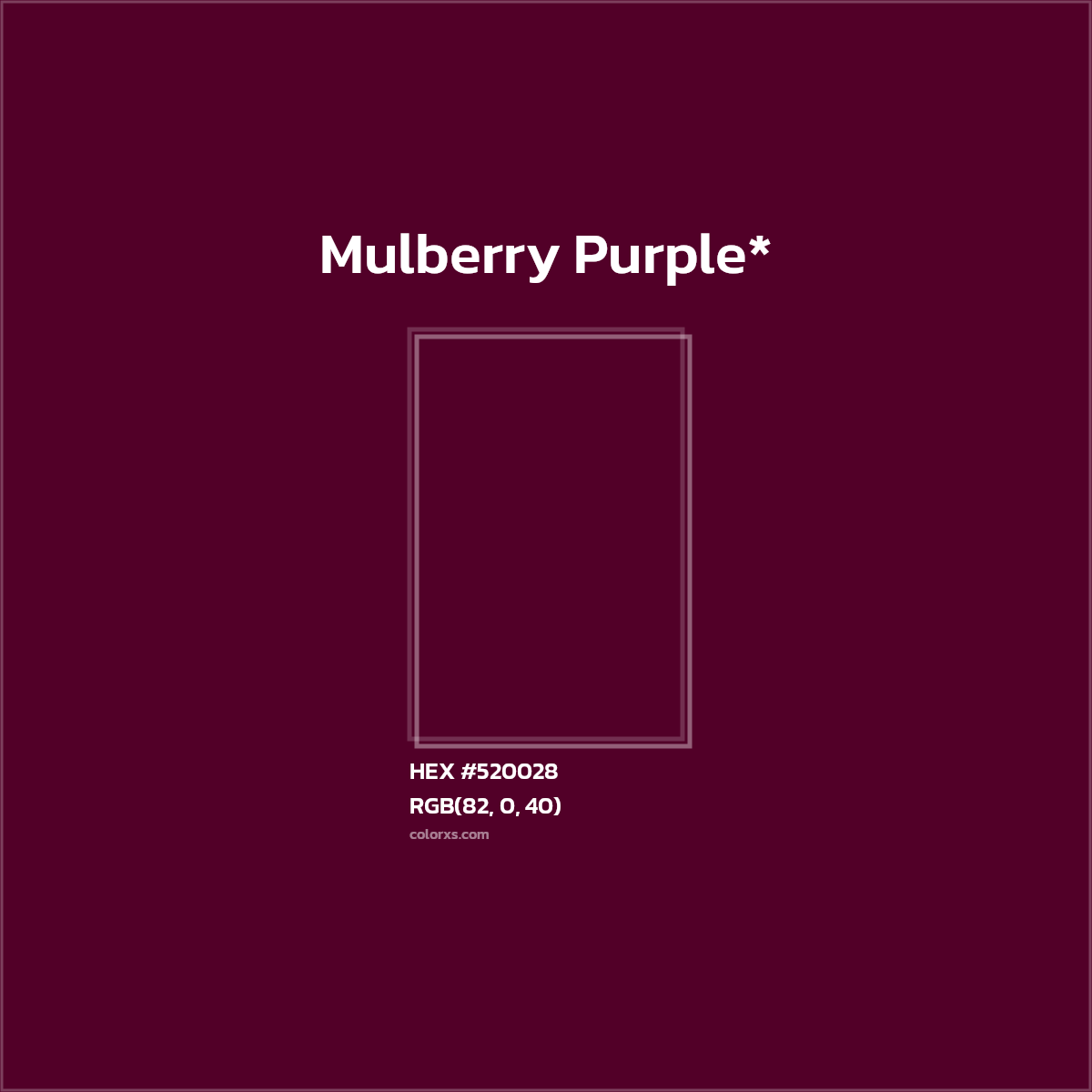 HEX #520028 Color Name, Color Code, Palettes, Similar Paints, Images