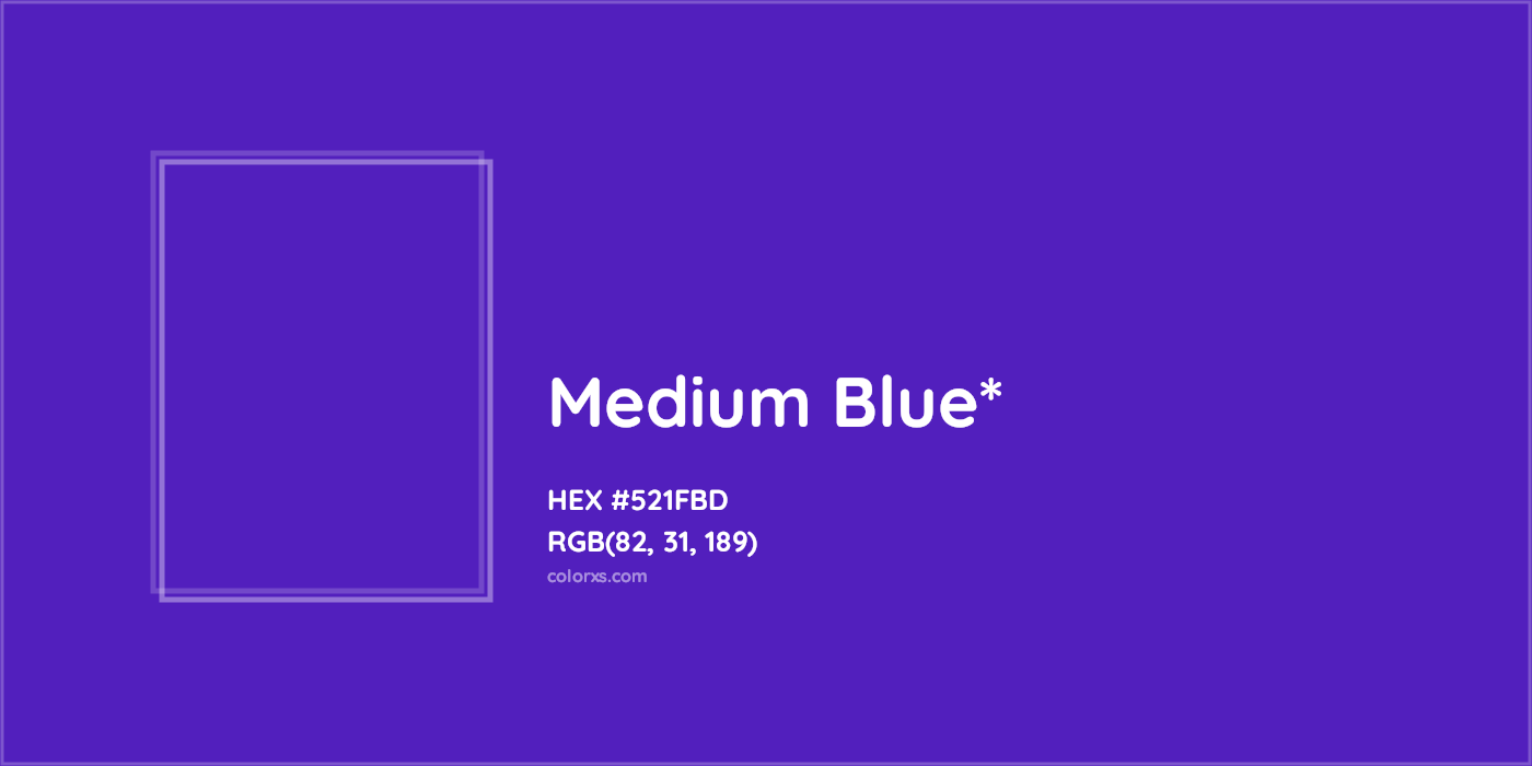 HEX #521FBD Color Name, Color Code, Palettes, Similar Paints, Images