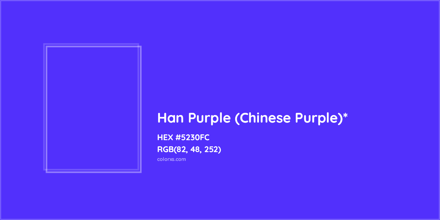 HEX #5230FC Color Name, Color Code, Palettes, Similar Paints, Images