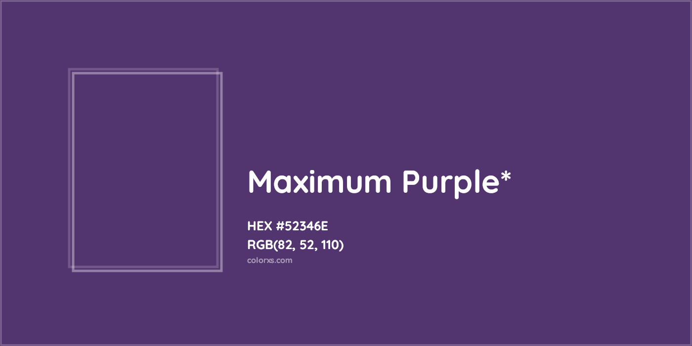 HEX #52346E Color Name, Color Code, Palettes, Similar Paints, Images