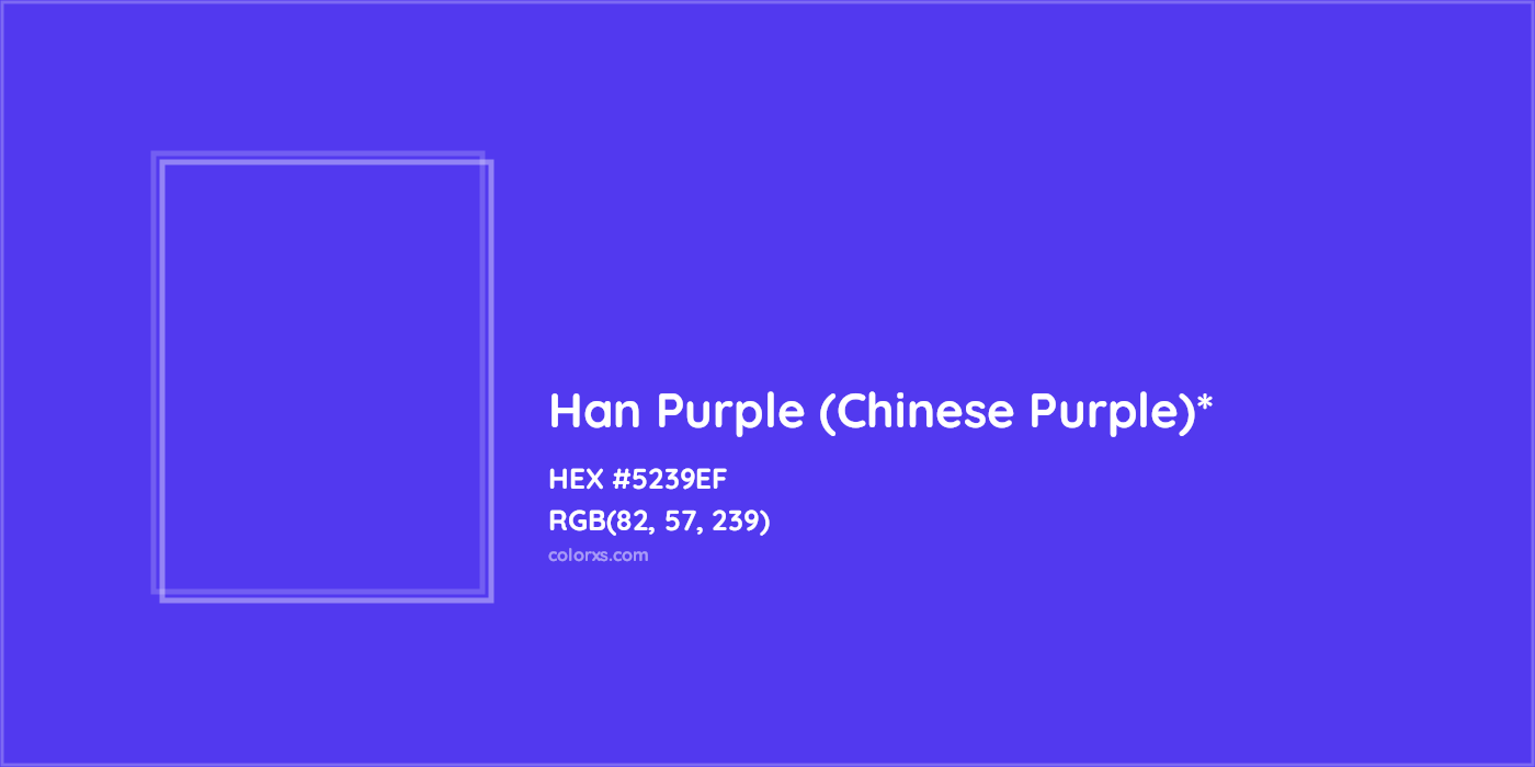 HEX #5239EF Color Name, Color Code, Palettes, Similar Paints, Images