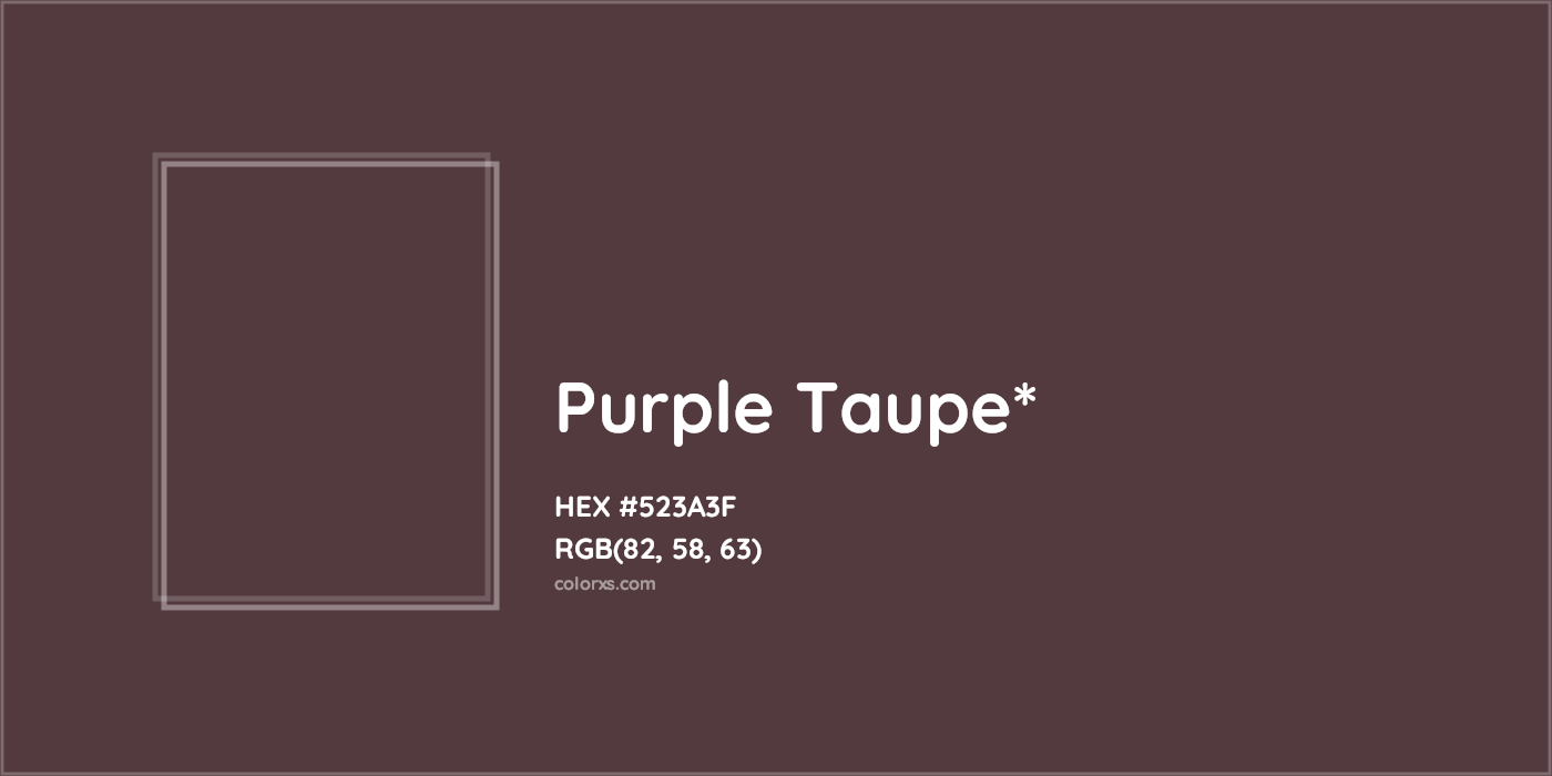 HEX #523A3F Color Name, Color Code, Palettes, Similar Paints, Images