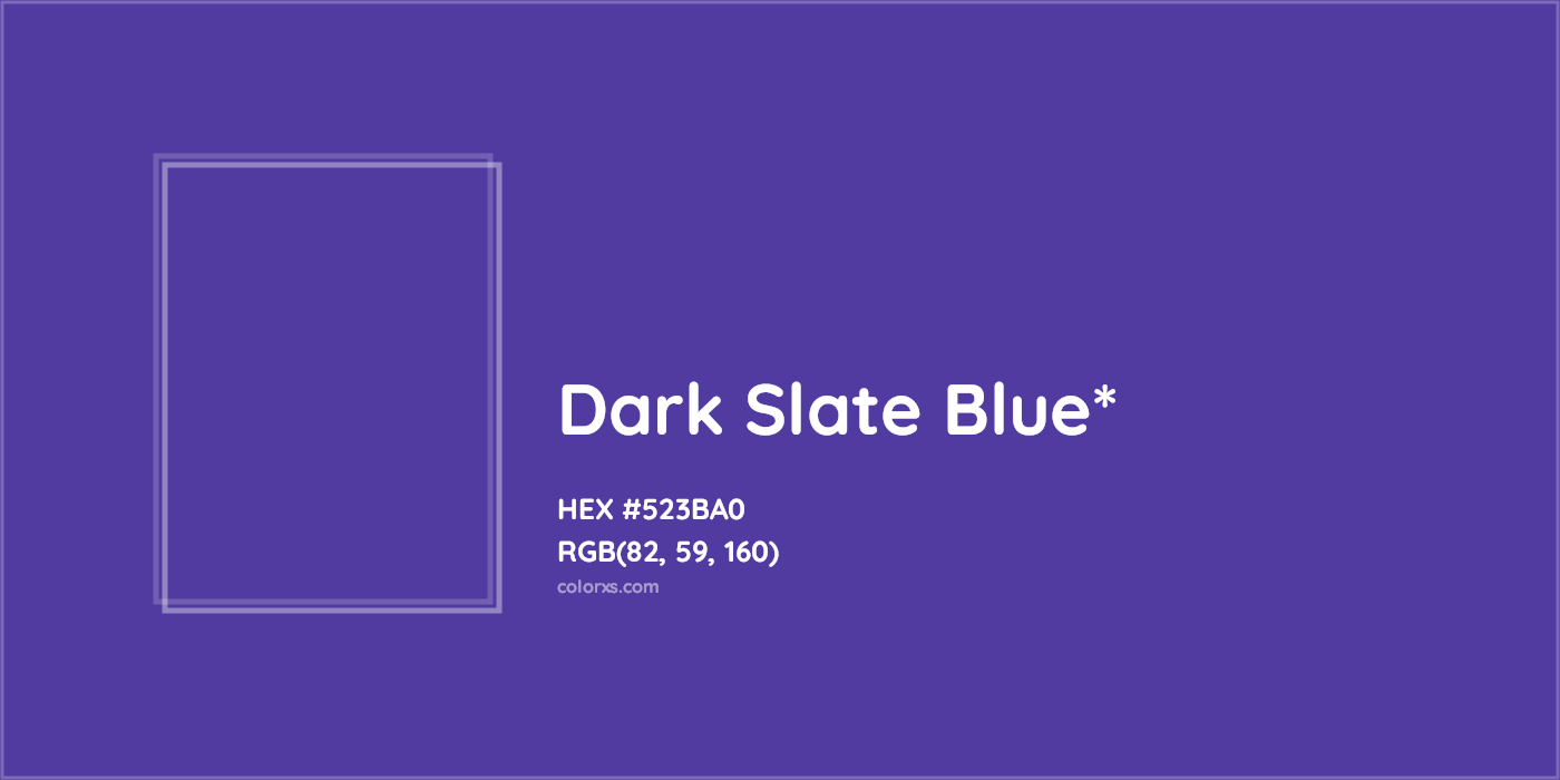 HEX #523BA0 Color Name, Color Code, Palettes, Similar Paints, Images
