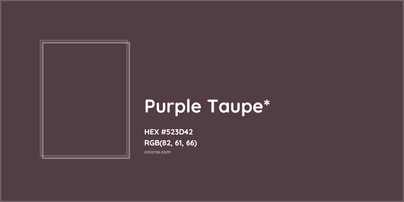HEX #523D42 Color Name, Color Code, Palettes, Similar Paints, Images