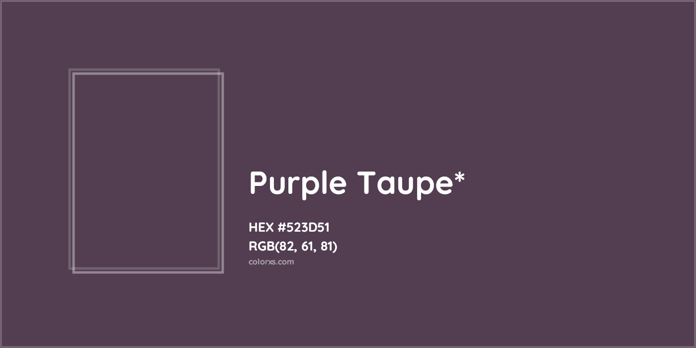 HEX #523D51 Color Name, Color Code, Palettes, Similar Paints, Images