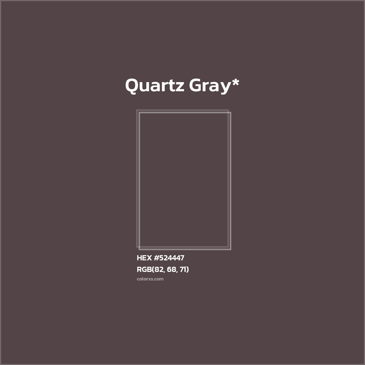 HEX #524447 Color Name, Color Code, Palettes, Similar Paints, Images