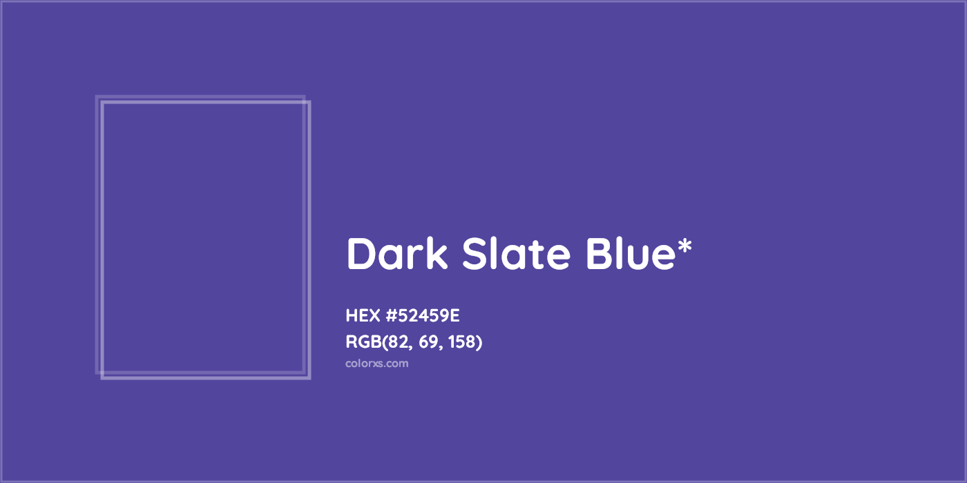 HEX #52459E Color Name, Color Code, Palettes, Similar Paints, Images