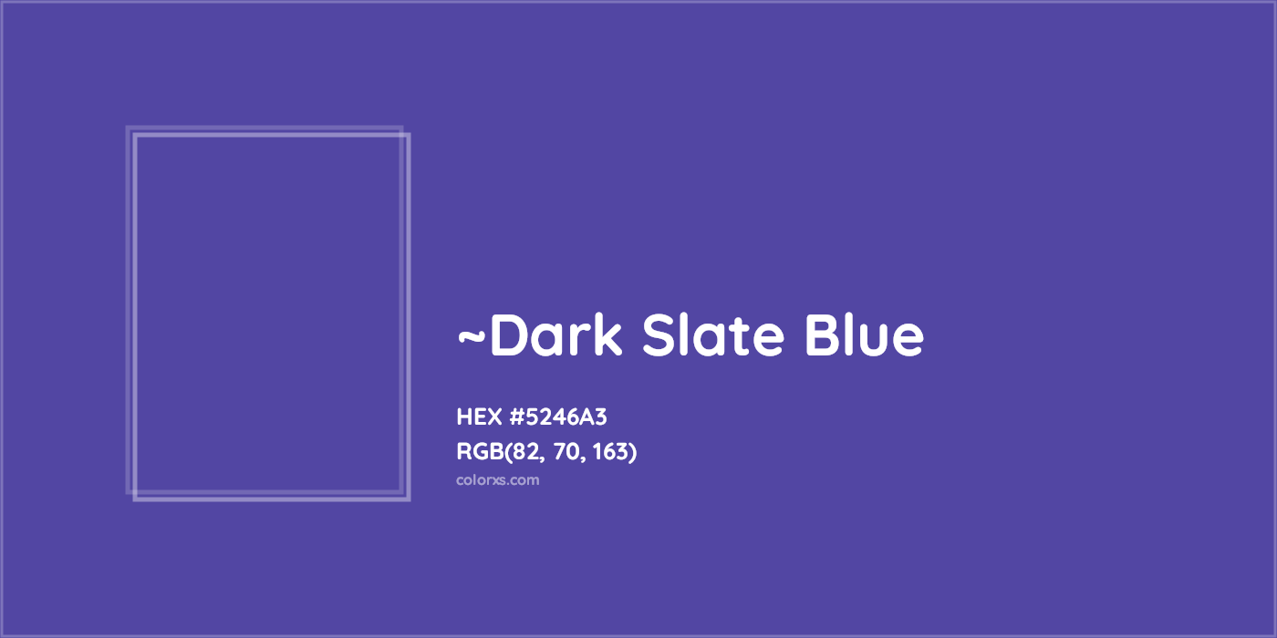 HEX #5246A3 Color Name, Color Code, Palettes, Similar Paints, Images