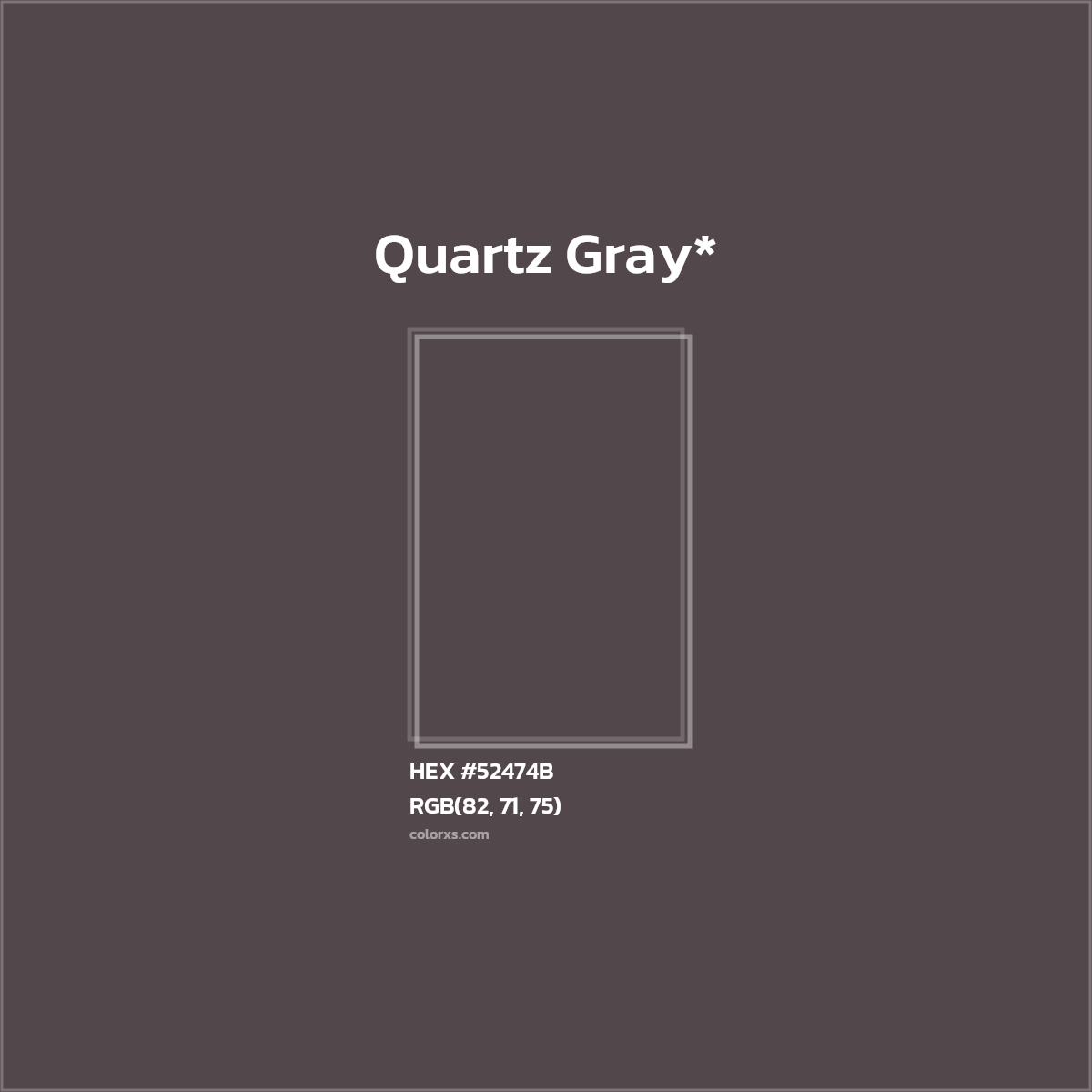 HEX #52474B Color Name, Color Code, Palettes, Similar Paints, Images