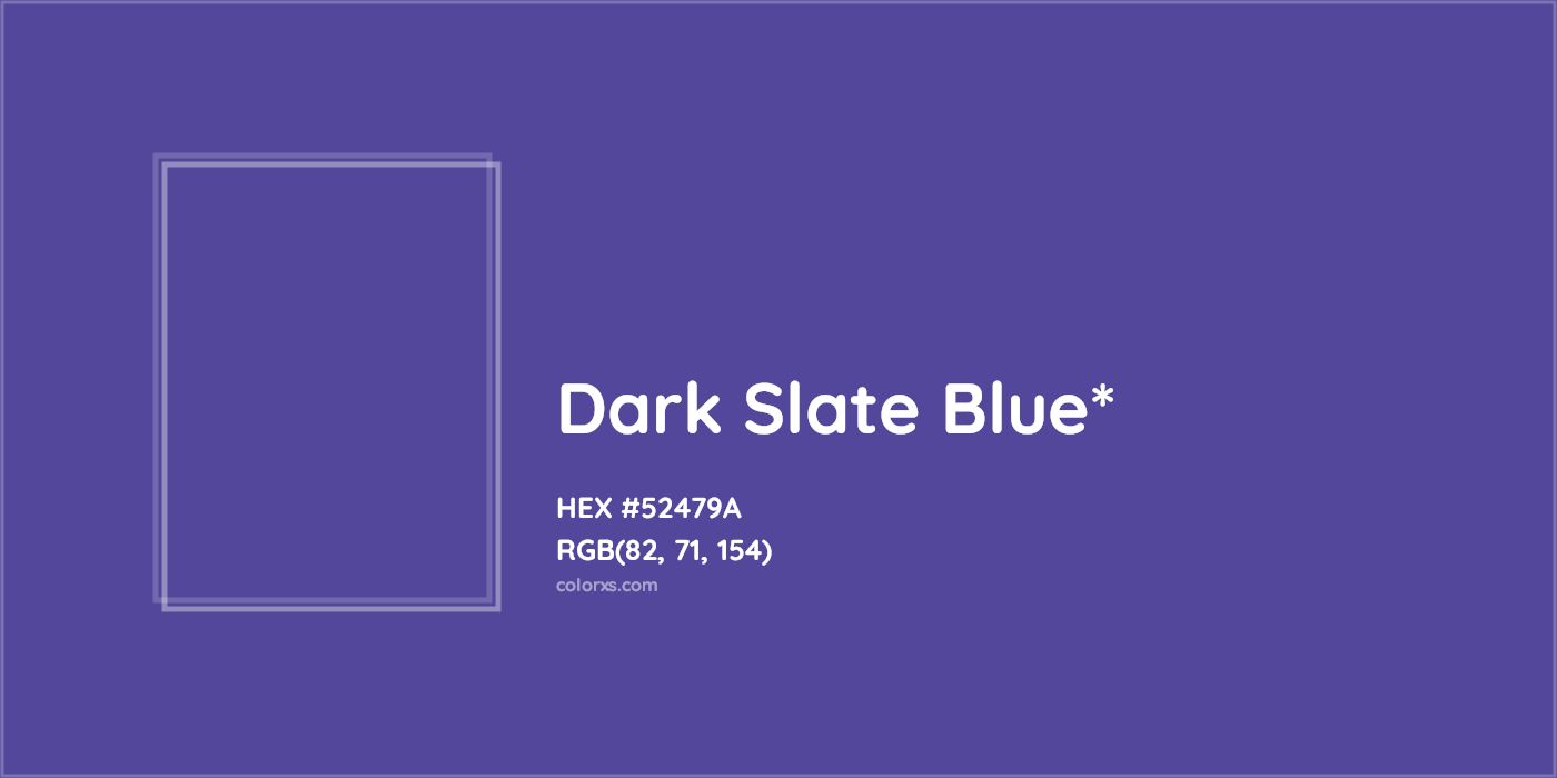 HEX #52479A Color Name, Color Code, Palettes, Similar Paints, Images