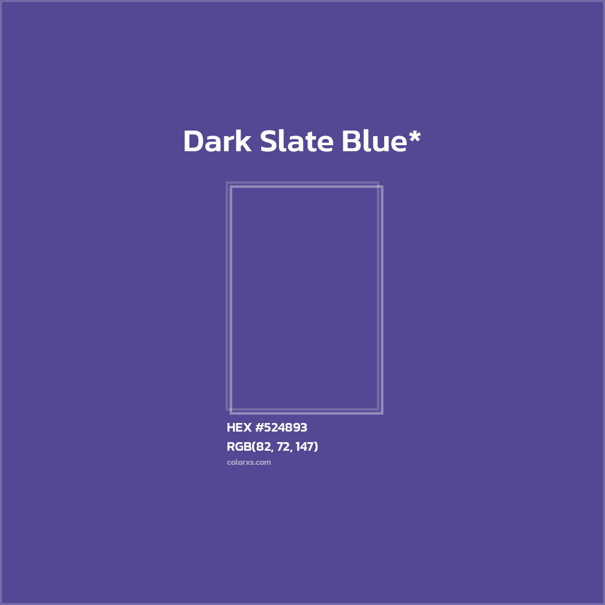 HEX #524893 Color Name, Color Code, Palettes, Similar Paints, Images