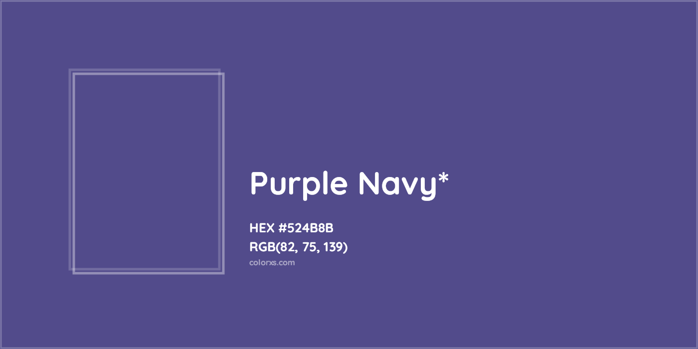 HEX #524B8B Color Name, Color Code, Palettes, Similar Paints, Images