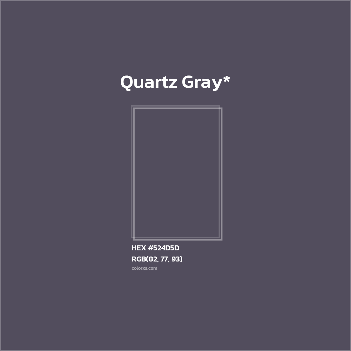 HEX #524D5D Color Name, Color Code, Palettes, Similar Paints, Images