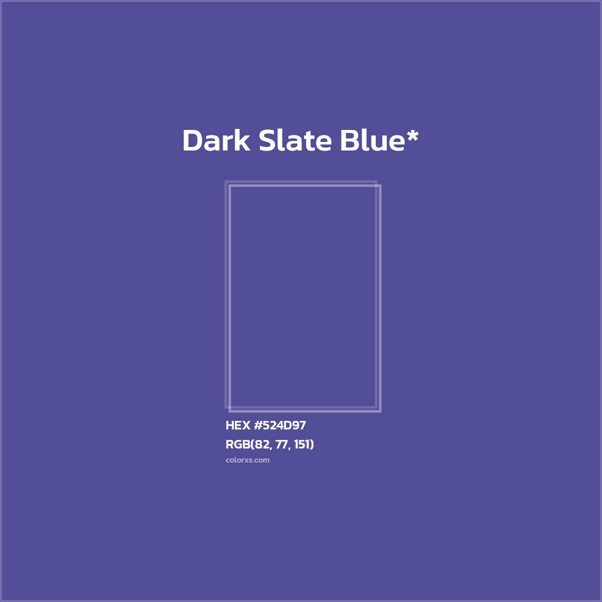 HEX #524D97 Color Name, Color Code, Palettes, Similar Paints, Images