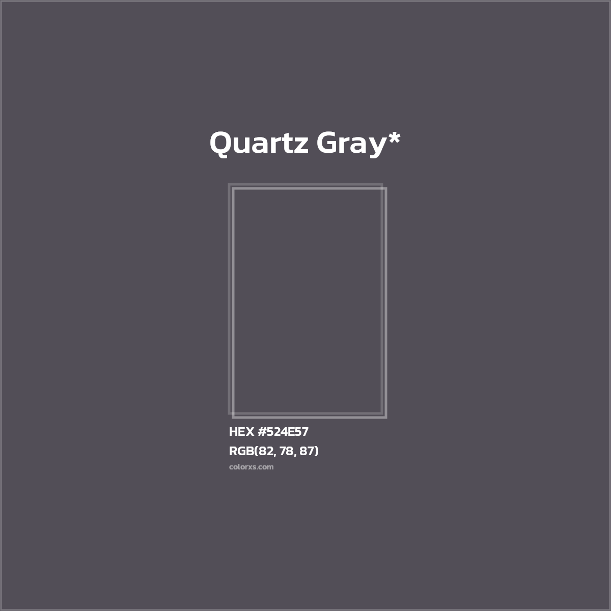 HEX #524E57 Color Name, Color Code, Palettes, Similar Paints, Images