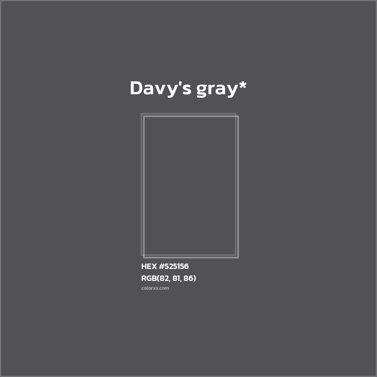 HEX #525156 Color Name, Color Code, Palettes, Similar Paints, Images