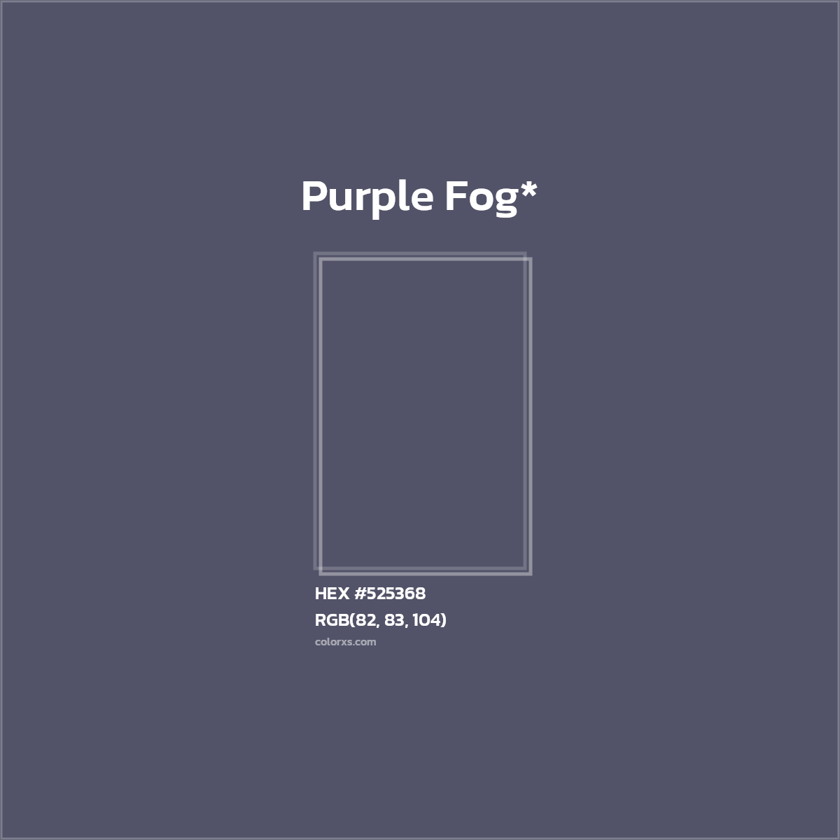 HEX #525368 Color Name, Color Code, Palettes, Similar Paints, Images