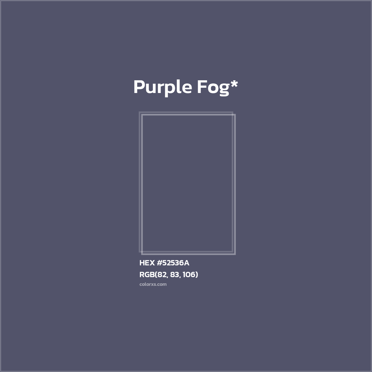 HEX #52536A Color Name, Color Code, Palettes, Similar Paints, Images