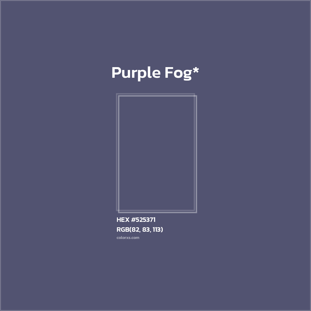 HEX #525371 Color Name, Color Code, Palettes, Similar Paints, Images