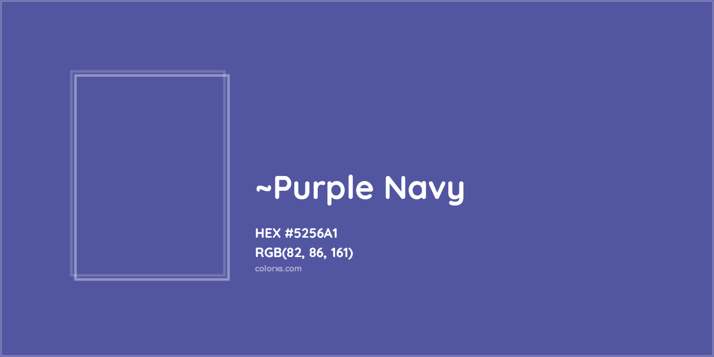 HEX #5256A1 Color Name, Color Code, Palettes, Similar Paints, Images