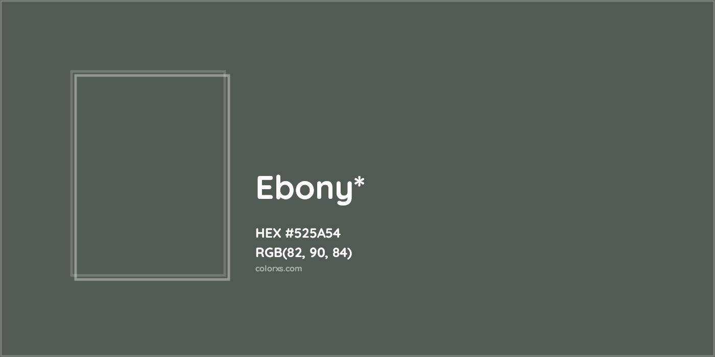 HEX #525A54 Color Name, Color Code, Palettes, Similar Paints, Images